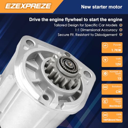 Image of Ezexpreze 19061 New Starter for Nissan Rogue 2008-2013 2.5L, Rogue Select 2014-2015 2.5L, Sentra 2007-2012 2.5L, 410-48183 M0TA0271 19148 16085 23300-ET80A