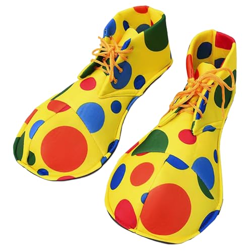DUINIU 1 Paire De Chaussures De Clown Mignonnes, Personnalité Créative, Chaussures À Lacets Réglables, Accessoires De Jeu De Rôle, Chaussures D'Habillage De Performance.