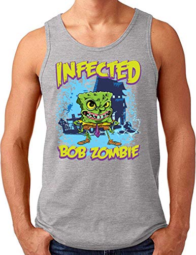 Débardeur gris mélangé homme OM3 BOB-Zombie du S au XXXXL