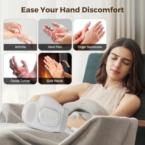 Image of VARIPOWDER Hand Massager with Heat and Compression for Arthritis