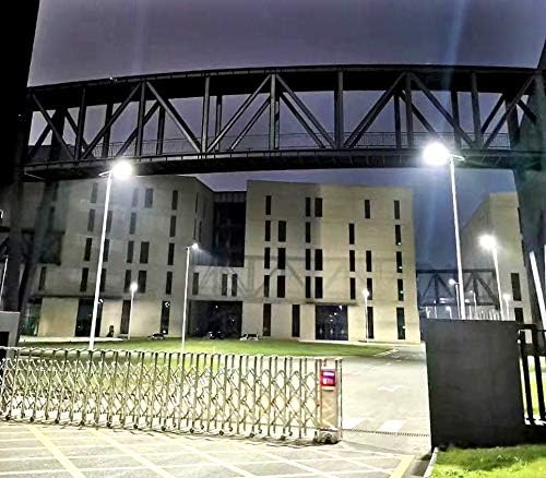 Miniatura 9 de Solar Power World 1st AI Smart CREE LED 3200LM Luz de calle para estacionamiento residencial comercial, caminos para bicicletas, pasarelas y patio