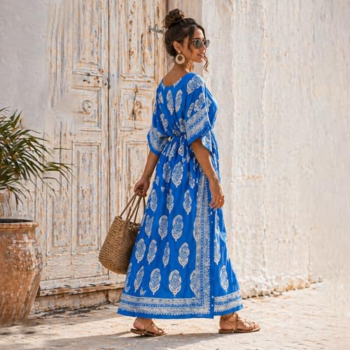 Image of Miss Lavish London Women's Kaftan- Kaftan Dress for Casual, Party, Evening, Vacation and Everyday Wear