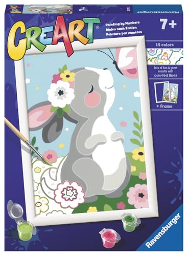 Kit créatif lapin Ravensburger CreArt 20179 pour peindre facilement sans déborder