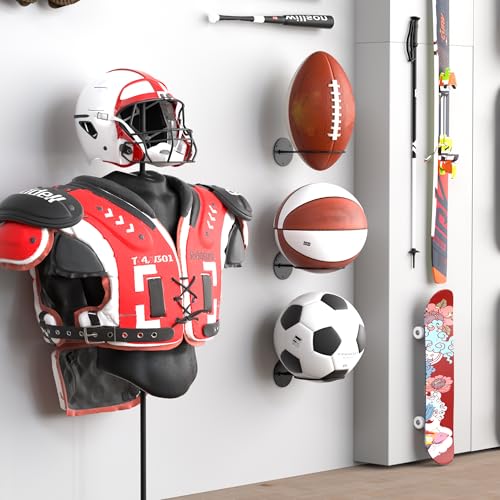 jockcaras Basketball Wall Mount 2 Pack, Wall Basketball Holder, Boys Room Decor, Black by jockcaras - Image 7