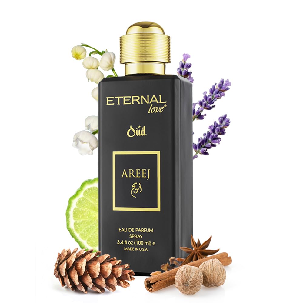 Eternal Love Oud Areej Eau de Parfum | Unisex Luxury Oudh | Fruity & Spicy Elegance | Cedarwood & Woody Notes | Rich Yet Versatile | Premium EDP for Men & Women | Daily Wear & Special Occasions | 100 ml