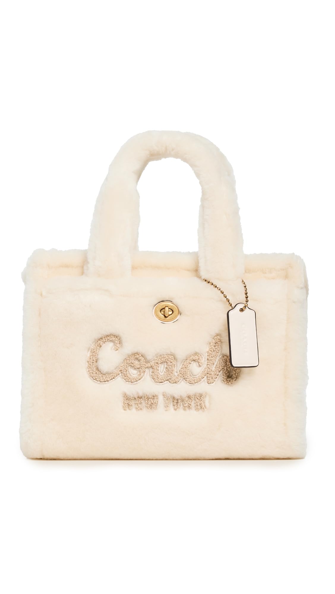 Coach Colored Dye Denim Cargo Tote 26, B4/Chalk, One Size