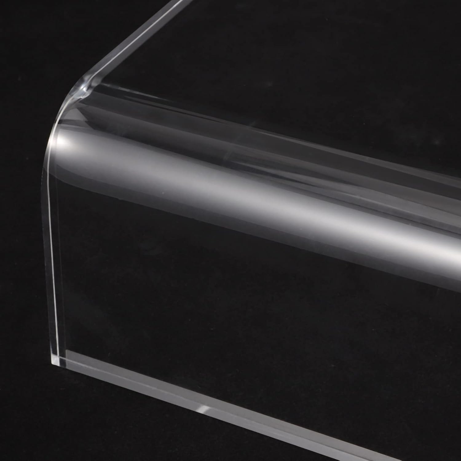 STOBOK Clear Acrylic Keyboard Protector Stand -cat Design Multi-functional Desktop Organizer and Washable Fits Standard Keyboards Dimensions