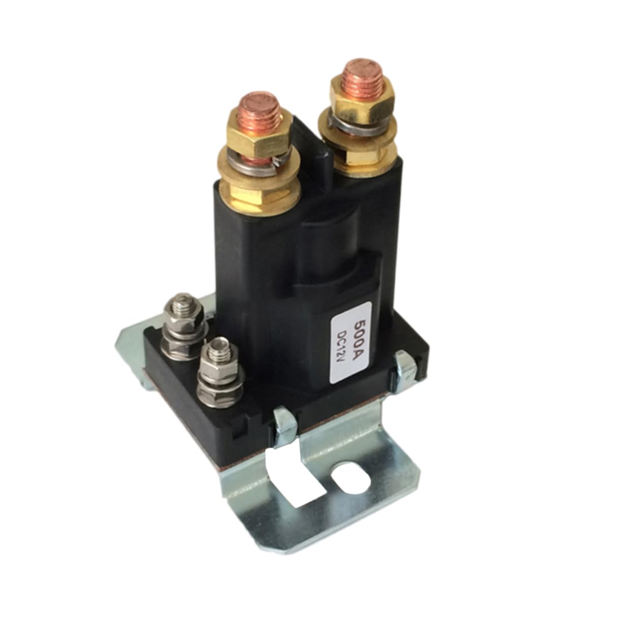 Relè Nero 12v-24v 4 Pin 500a in Plastica di Avviamento