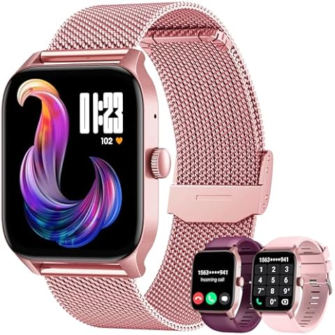 Smartwatch for Women Fitness Tracker Watch: Smart Watches for Women Android iOS Phones Make/Answer Call 1.83" Waterproof Digital Watches Heart Rate SpO2 Sleep Monitor 100+ Sport Mode Activity Tracker Cover