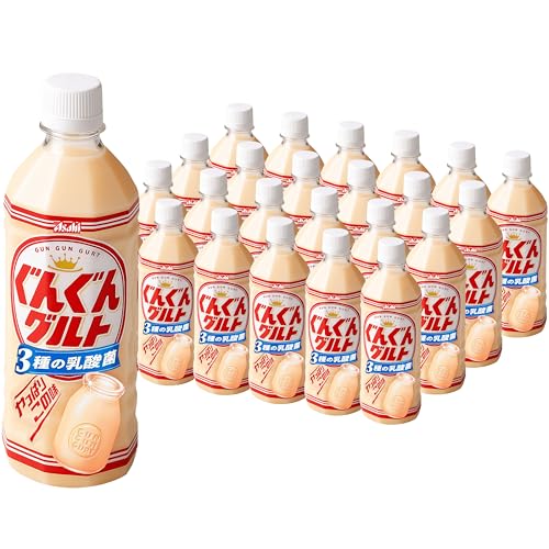 アサヒ ぐんぐんグルト 500ml、24本 | PET 乳酸菌飲料 3種の乳酸菌配合 飲むヨーグルト風味 ペットボトル ヘルシードリンク 永谷園のサムネイル