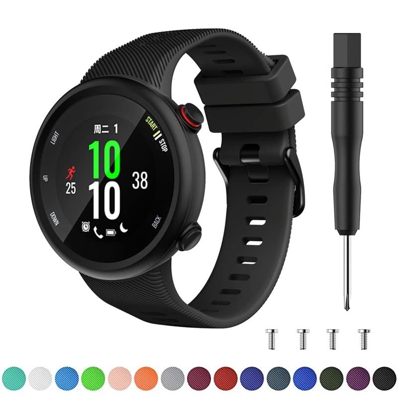 BANDKIT-Watch-Band-For-Garmin-Forerunner-45-Bands-Soft-Silicone-Sport-Replacement-Fitness-Strap-Bracelet-for-Garmin-Forerunner-45