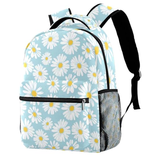 Sac à dos d'école bleu solide pour ranger grands cahiers A4