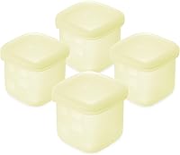 Vista 10 de Olababy Clear Sense - Contenedores de almacenamiento de silicona para alimentos para bebés, aperitivos, fórmula, puré, salsa y más, microplástico