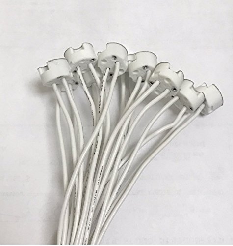 Bioluz Led 10 Pack Mr16 Socket, Gu5.3 Socket, Led Halogen Lamp Ceramic Wire Connector Base Socket Adapter Mr16 Mr11 G4 Gu5.3 Socket (Pack Of 10) #TOP5