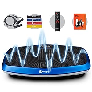 LifePro Hovert 3D Vibration Plate Machine – Dual Motor Oscillation, Lateral + 3D Motion Viberation Platform Machine – Full Whole Body Vibrarating Machine for Home Exercise, Fitness & Weight Loss