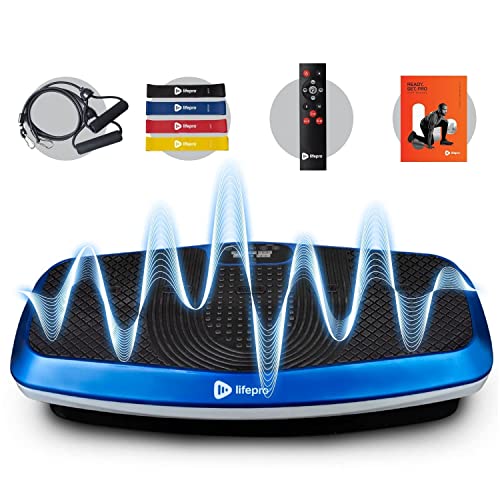 LifePro Hovert 3D Vibration Plate Machine – Dual Motor Oscillation, Lateral + 3D Motion Viberation Platform Machine – Full Whole Body Vibrarating Machine for Home Exercise & Fitness