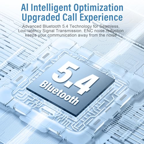 Conyat AI Kopfhörer Übersetzer, unterstützt 164 Sprachen/6 Übersetzungsmodi, Übersetzer Ohrhörer 3-in-1-Übersetzungskopfhörer, 58H Open Ear Übersetzer Kopfhörer Mic für Lernen, Reisen, Business, Blau