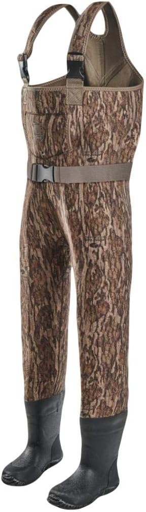 Gator Waders Youth Hunting Waders with Boots, Mossy Oak Bottomland - Warm and Waterproof Neoprene - Adjustable Straps