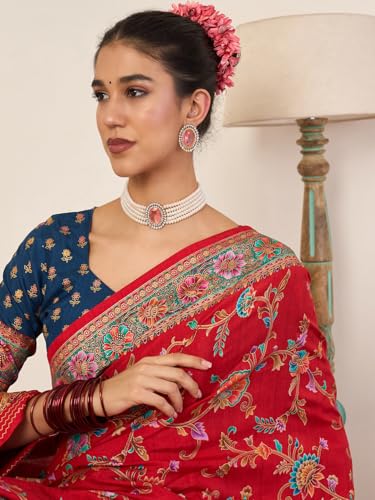 AKHILAM kanjivaram silk saree in soft silk – image 6