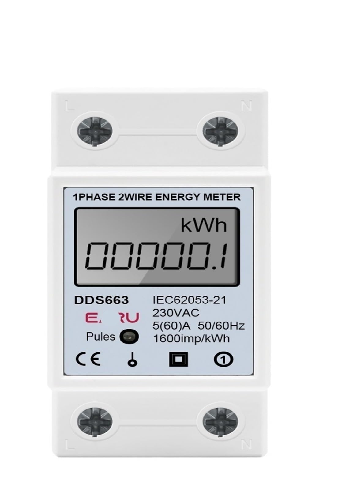 Compteur électrique rétroéclairé pour suivre la consommation du studio