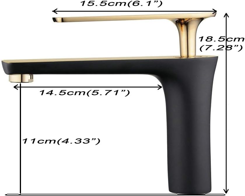 Get Special Price Hiendure Single Control Hole Centerset Bathroom Vanity Sink Faucet With Long Reach Rectangle Spout, Chrome