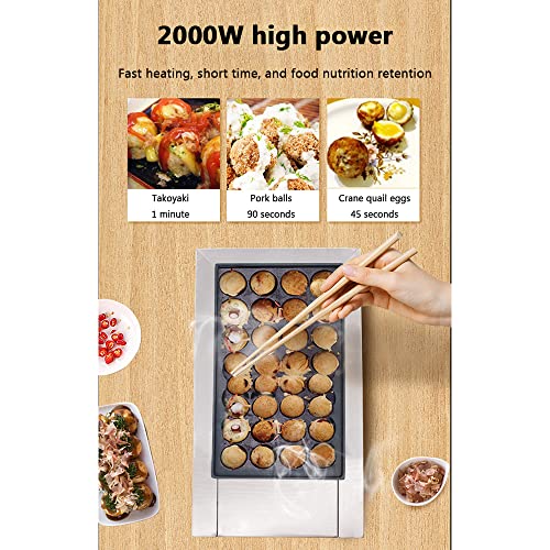Máquina Takoyaki Comercial con 28 Huecos, Acero Inoxidable miniatura 5