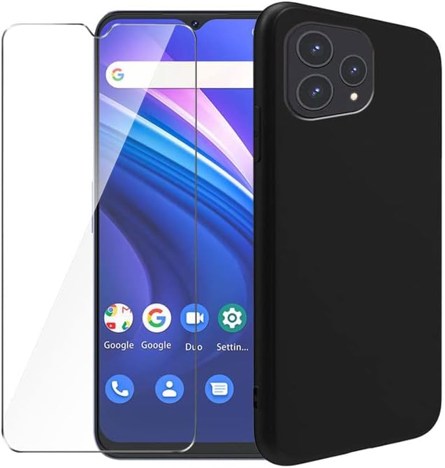 Miniatura 9 de Funda de silicona para Cubot P80, funda protectora de cuerpo completo suave y sedosa, a prueba de golpes, con forro de microfibra (negro)
