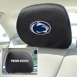 FANMATS 12592 Penn State Nittany Lions Embroidered Head Rest Cover Set - 2 Pieces