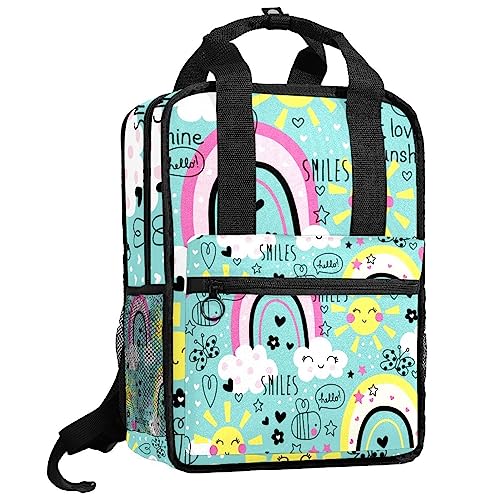 Sac à dos Hello Love Sunshine ajustable pour soulager le dos des filles
