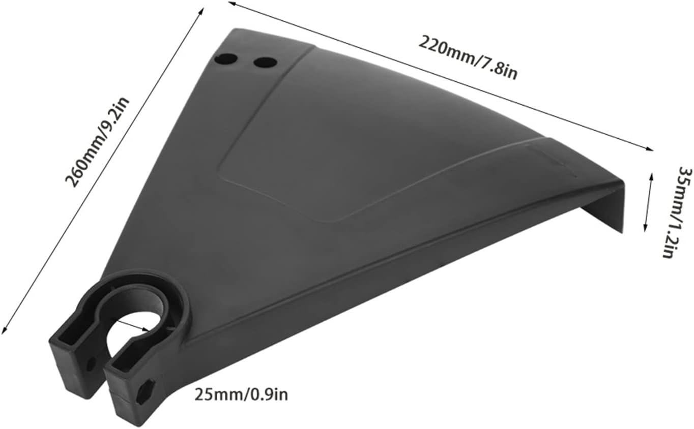 Garosa Universal String Trimmer Guard Replacement Part, Black Plastic for Bent Shaft Trimmers 1 Inch Diameter, Compatible with Most Brands Including