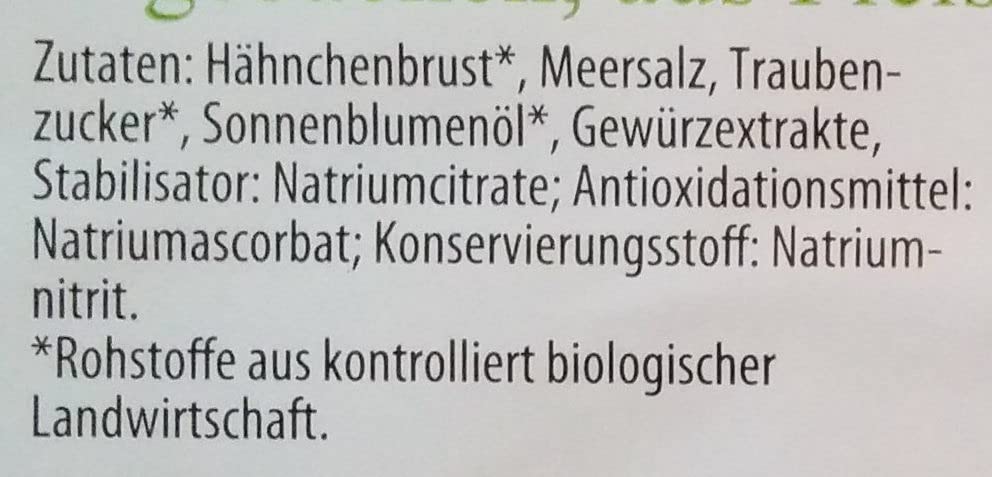 Wiltmann Bio Hähnchenbrustfilet gebacken, 50 g (1er Pack)