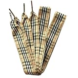 2.5cm Wide Fantastic Flat Shoelaces Fabric Ribbon Plaid Shoe Laces for Sneaker Sport Shoes No.17