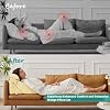 Bedluxe Adjustable 3pcs Bed Wedge Pillow Set, Memory Foam Wedge Pillows Post Surgery for Back, Neck, Leg Pain Relief, Pillow Wedge for Sleeping, Sitting up in Bed, Acid Reflux and GERD, Beige Yellow