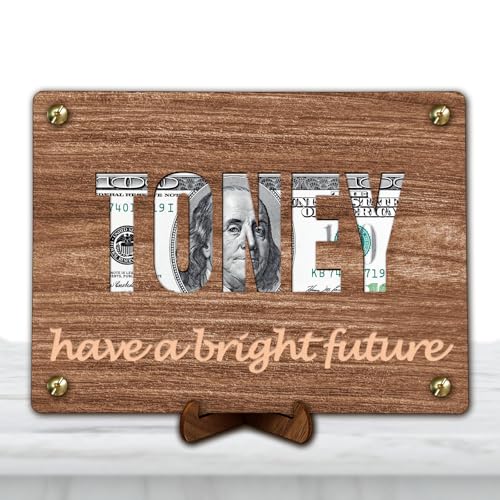 Personalized Wooden Money Envelope Custom Money Holder Gift for Christmas, Birthday, Mother's Day,Gruduation