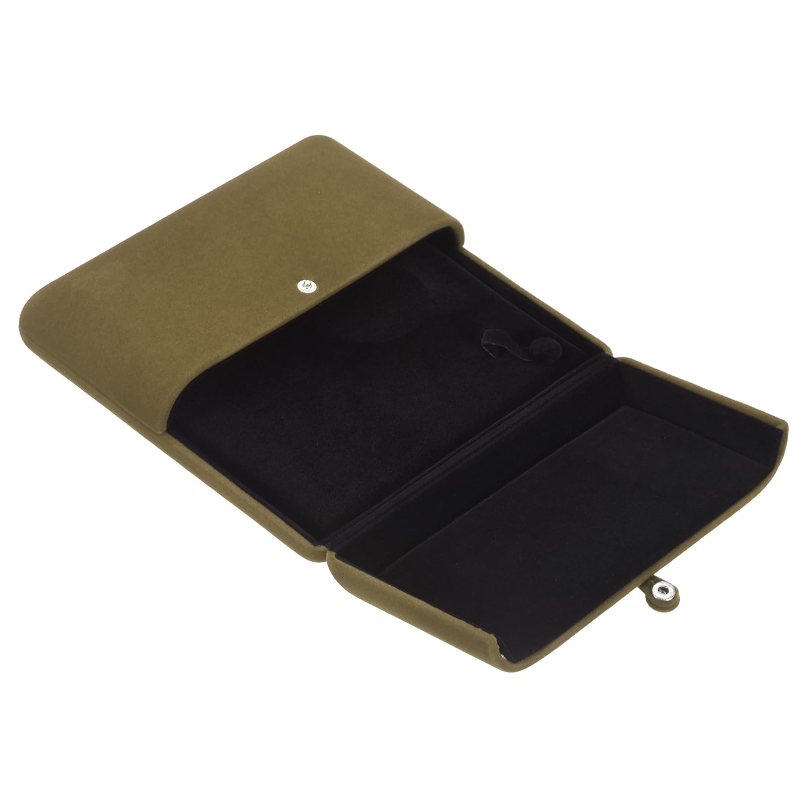 Boîte à collier en velours PATIKIL grand étui de rangement marron café pour bijoux