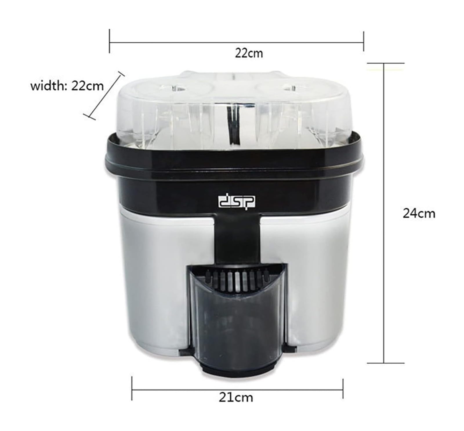Spremitore elettrico a doppio succo d’arancia, trituratore elettrico veloce da 90W a doppio succo d’arancia, frantumatore interno, accessorio conico amovibile, idoneo al succo di pompelmo d’arancia
