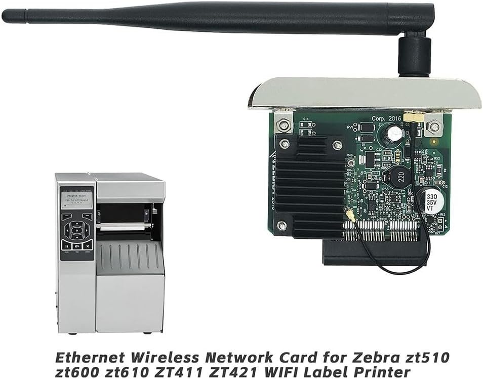 Ethernet Print Server Card for Zebra ZT510 ZT610 Series Model P1083320038