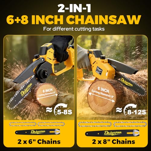 DEJUNPIOOL Mini Chainsaw Compatible Dewalt