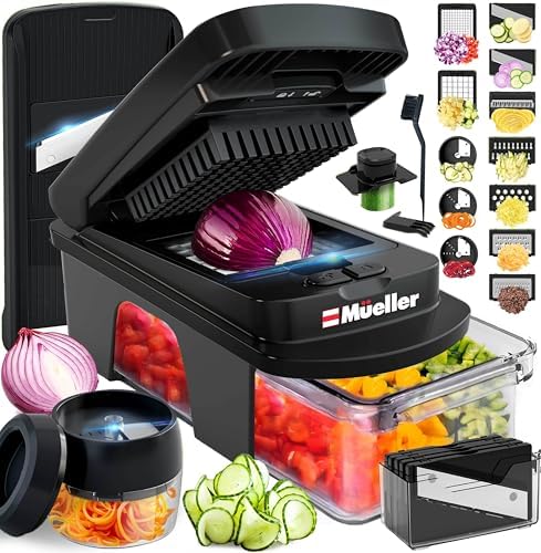 Mueller ULTIMATE 12 Blade Vegetable Chopper, Mandoline Slicer and...