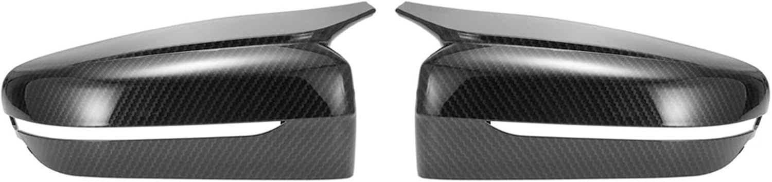 Kiyah Compatible For BMW 3 4 5 7 8 Series G20 G21 G28 G11 G12 G14 G15 G16 G30 G31 G38 G22 Rearview Side Mirror Cover Wing Cap Case Trim Carbon (Color : Gloss Black)
