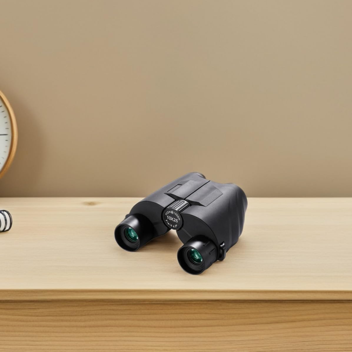 Binocolo 10x25 Compatto Nero in Abs ad Alta Definizione