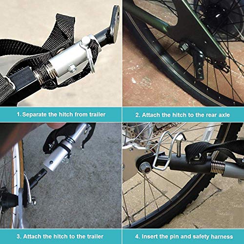 Fahrradanhänger Kupplung Adapter Fahrrad Anhängerkupplung mit Sicherungsstift Fahrrad Kupplung für anhänger Fahrradkupplungen Hundeanhänger Hundefahrradanhänger Hunde Anhänger Hundewagen