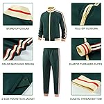 Men Track Suits Sets Long Sleeve Full-zip Sweatsuit Active Jackets and Pants 2 Piece Outfits - Image 5