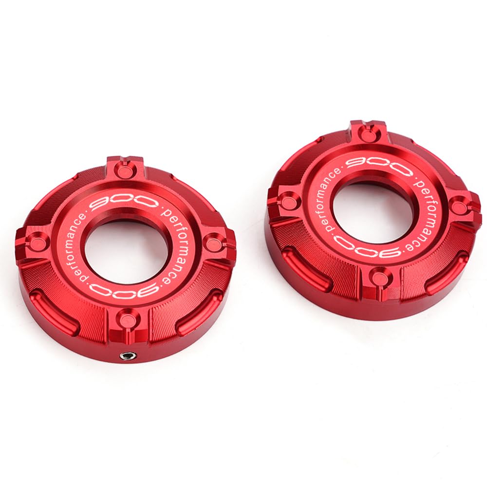 Per Z900 Z900RS Z 900 SE RS 2017-2024 2025 2026 Accessori Moto Anteriore Ammortizzante Cappuccio Tre Stelle Colonna Copertura Trim Alluminio (Rosso)