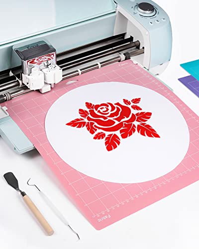 Gwybkq Cutting Mat For Cricut Maker 3/Maker/Explore 3/Air 2/Air/One 12 Pack 12X12 Variety Grip Sticky Pad Replacement Accessories For Silhouette Cricket Card Supplies Standard Light Strong Frabic #TOP6