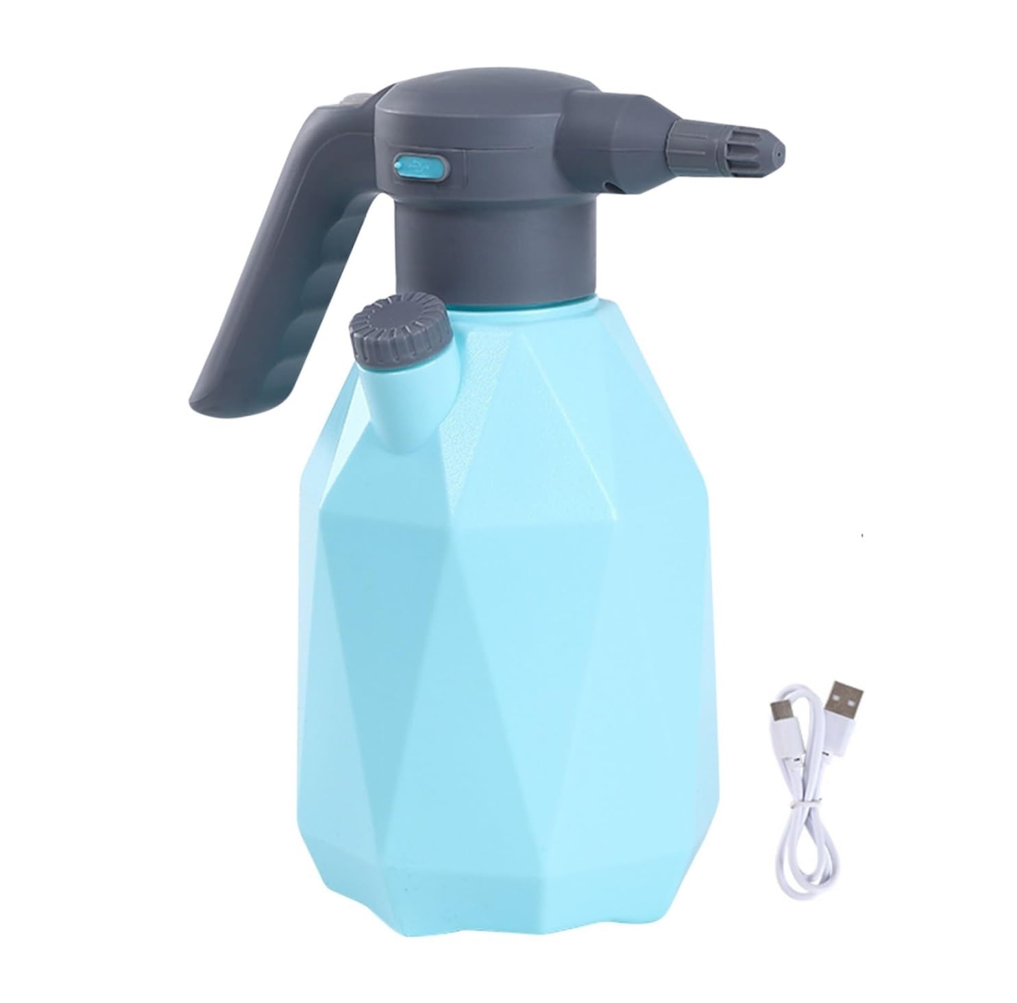 DANNMPX Watering Can 2L Electric Garden Sprayer USB Spray Bottle 2 Mode Pressure With Extension Nozzle Garden Tool(Blue)