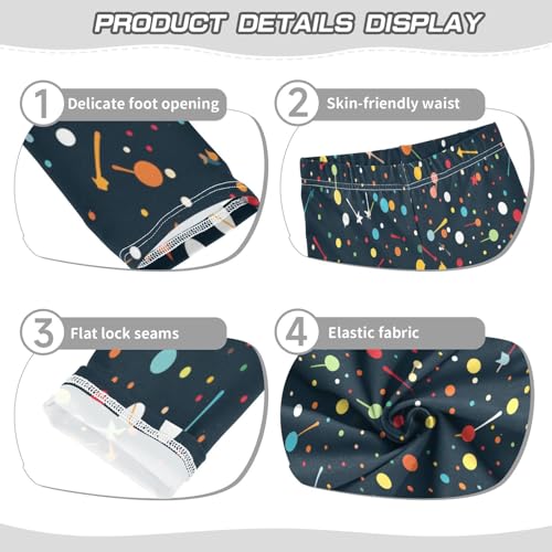 Toddler Girls Leggings Printed Yoga Pants Leggings Color Dots for Kids3