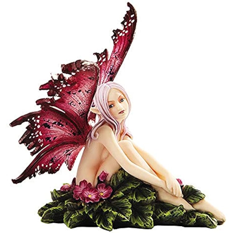 Pacific Giftware Wish You were Here Faery Figurine by Amy Brown Whimsical Pink Garden Fantasy Fairy Collectible Hand-Painted Polyresin Home Decor 4.75 H