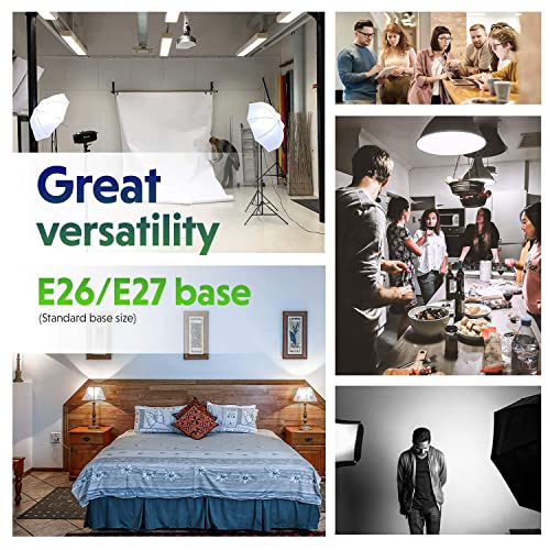 Limostudio 45 Watt, 6500K Fluorescent Daylight Balanced Light Bulb For Photography And Video Lighting, Agg876 #TOP4