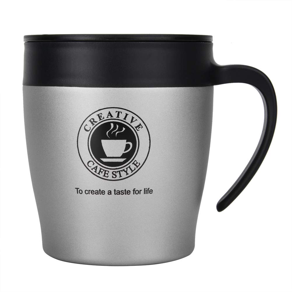 Sorandy Stainless Steel Coffee Cup, Vacuum Insulated Double Wall Travel Mug With Leak Proof Lid Coffee Filter for Home Office Outdoor Works Great for Ice Drinks and Hot Beverage